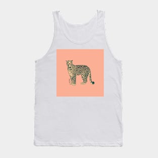 Leopard - Peach Tank Top